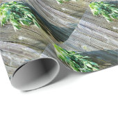 Sage Barn-wood, vers gesneden Cadeaupapier (Rol Hoek)