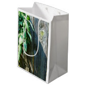 Sage Barn-wood, vers gesneden Medium Cadeauzakje (Achterkant Gekanteld)