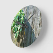 Sage Barn-wood, vers gesneden Ronde Klok (Hoek)
