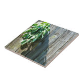 Sage Barn-wood, vers gesneden Tegeltje (Zijkant)