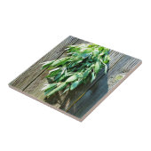 Sage Barn-wood, vers gesneden Tegeltje (Zijkant)