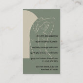 Sage beige Body Sculpting Contourage Spray Tan Visitekaartje (Achterkant)