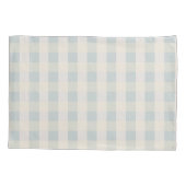 Sage Beige Cream Big Check Standard Pillowcase Kussensloop (Achterkant)