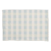 Sage Beige Cream Big Check Standard Pillowcase Kussensloop (Voorkant)