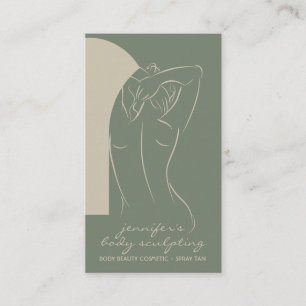 Sage beige Lichaamsmodellering Contour Spray Tan Visitekaartje