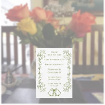 Sage Bells Scrollwork Ontwerp Wedding