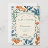 Sage Berry Botanical Baby Shower Kaart (Voorkant)