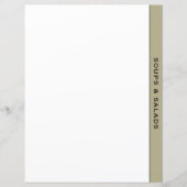 Sage Black & White Recipe Divider | Soep en Salade (Voorkant)