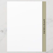 Sage Black & White Recipe Divider | Verzoekers (Voorkant)