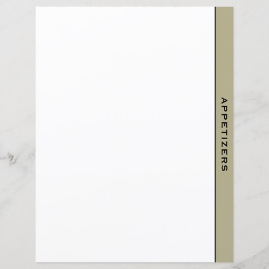Sage Black & White Recipe Divider | Verzoekers (Voorkant)