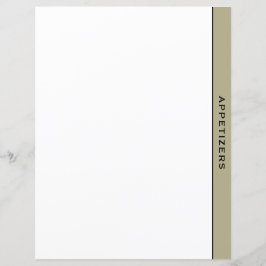 Sage Black & White Recipe Divider | Verzoekers