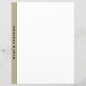 Sage Black & White Recipe Divider | Vlees en zeevr (Achterkant)