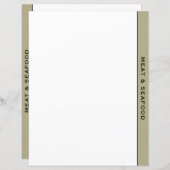 Sage Black & White Recipe Divider | Vlees en zeevr (Voorkant / Achterkant)