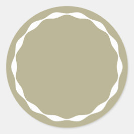Sage Blank Cirkel Aangepaste Specerijen Container  Ronde Sticker