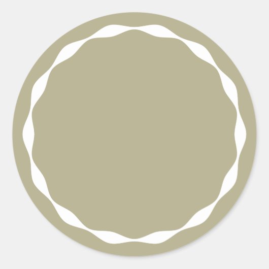 Sage Blank Cirkel Aangepaste Specerijen Container Ronde Sticker (Voorkant)