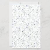 Sage Blau Waterverf Wilde Bloem (Achterkant)