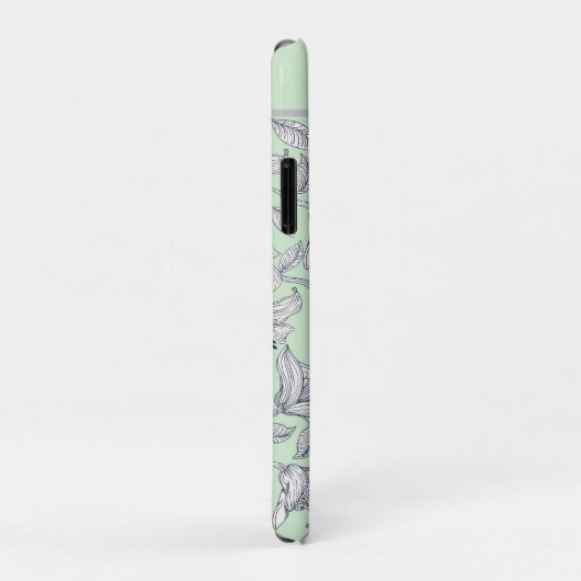Sage Bloem Monogram iPhone / iPad hoes (Achterkant/rechts)