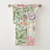 SAGE BLOEMEN BADKAMER HANDDOEK SET (Insitu)