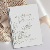 Sage Bloemen Boho Bruiloft Planner