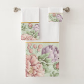 SAGE  BLOEMGOUD BADKAMER HANDDOEK SET (Insitu)