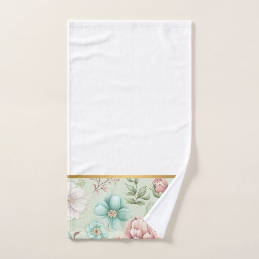 SAGE BLOEMGOUD BADKAMER HANDDOEK SET (Handdoek)