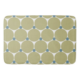 Sage Blue Dot Abstract Badmat
