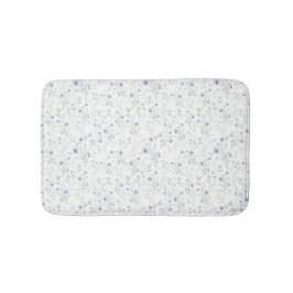 Sage Blue Watercolor Wildflower Badmat