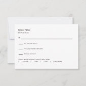 Sage & Blush Abstract Floral Wedding Invitation,  RSVP Kaartje (Voorkant)