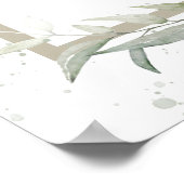 Sage blush blue greenery bruiloft welkom poster (Hoek)