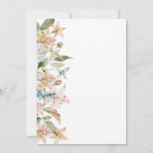 Sage Blush Waterverf Floral Ampersand Wedding Kaart (Achterkant)