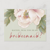 Sage & Blush Wordt mijn voorstel voor een briefvor Briefkaart (Voorkant)