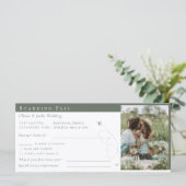 Sage Boarding Pass Ticket Destination Wedding (Staand voorkant)