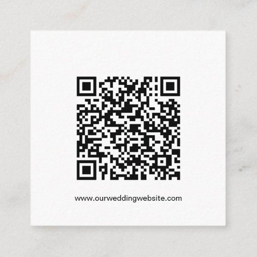 SAGE Bohemian RSVP kaart, QR-code invoeging Informatiekaartje (Achterkant)