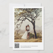 SAGE Bohemian Save the Date with QR Code Kaart (Achterkant)