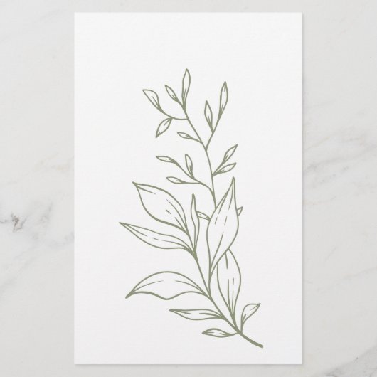 Sage Boho Bloemen Bruidsspel Raad de jurk Flyer (Achterkant)