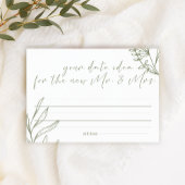 Sage Boho Bloemen Datum Nacht Idee Douche Spel Briefpapier