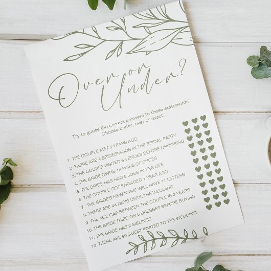 Sage Boho Bloemen Spel Over Onder Flyer