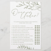 Sage Boho Bloemen Spel Over Onder Flyer (Voorkant)