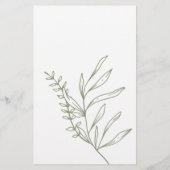 Sage Boho Bloemen Spel Over Onder Flyer (Achterkant)