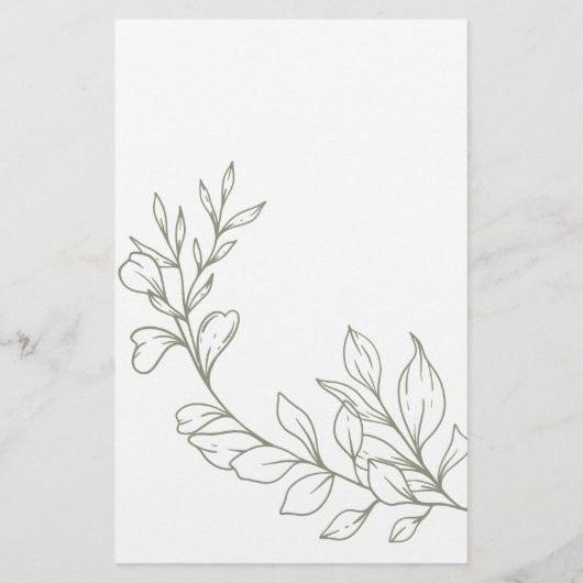 Sage Boho Bloemen Spel Wie Weet Bruid Beste Flyer (Achterkant)