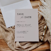 Sage Boho Bruiloft Save the Date Template Kaart