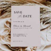Sage Boho Bruiloft Save the Date Template Kaart