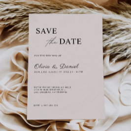 Sage Boho Bruiloft Save the Date Template Kaart