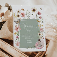 Sage Boho Fairy Wildflower Garden Meisje Verjaarda