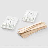 Sage Boho Flower zeg ja tegen de jurk Handwaaier (Niet-gemonteerd)