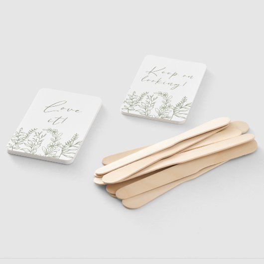 Sage Boho Flower zeg ja tegen de jurk Handwaaier (Niet-gemonteerd)