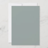 Sage Boho Kwast Afstudeer Aankondiging met Foto (Achterkant)
