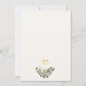 Sage Boho Little Dumpling Baby Shower Uitnodiging (Achterkant)