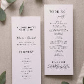 Sage Boho Wedding Ceremony Programma Sjabloon