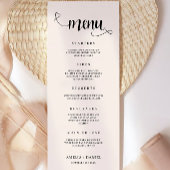 Sage Boho Wedding Menu Kaarten Sjabloon
